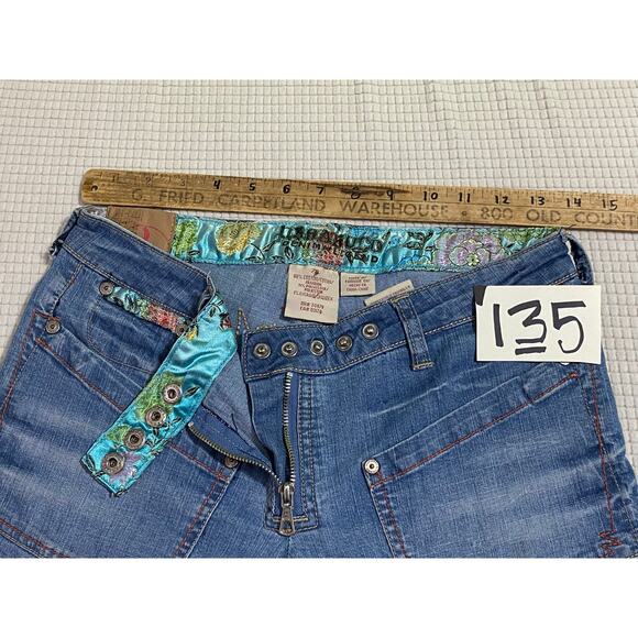 Vintage Y2K 2000s Parasuco Blue Denim Jeans 28x31 - Picture 3 of 13